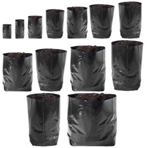Planting Bags Black - 200 Pack 40L